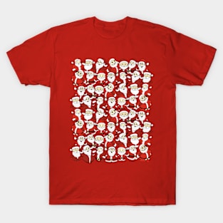 Funny Santa Claus in Christmas cinema T-Shirt